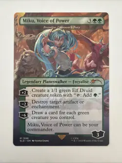 Miku, Voice of Power - Freyalise, Llanowar's Fury Secret Lair Drop Regular - Image 1