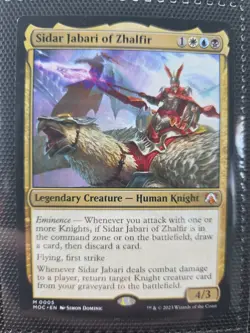 Sidar Jabari of Zhalfir X1 MOC MTG Commander March of the Machine B1 - Image 1