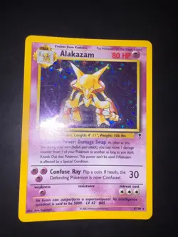 2002 Pokemon Legendary Collection Holofoil Alakazam 1/110 Eng NEARMINT - Image 1