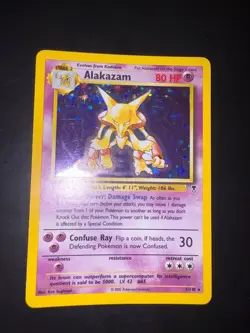 2002 Pokemon Legendary Collection Holofoil Alakazam 1/110 Eng NEARMINT - Image 2