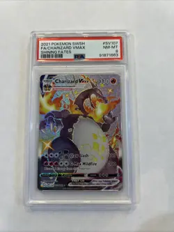 Pokemon Charizard VMAX Gigantamax SV 107/122 PSA 8 Shining Fates - Image 1