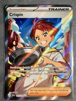 Crispin 164/142 Ultra Rare Full Art Trainer Stellar Crown Pokemon TCG NM - Image 1