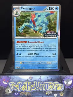 Pokmeon Card Feraligatr SVP 089 Prerelease STAMPED Temporal Forces Near Mint - Image 1