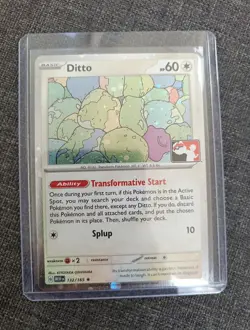 Pokemon Masterball Reverse Ditto Holo Card 132/165 MINT/NM Condition - Image 1