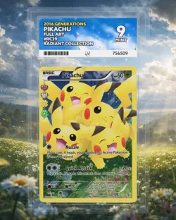 Ace 9 Pikachu #RC29 XY Generations Radiant Collection | Pokemon - Image 1