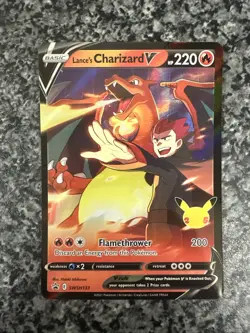 Lance's Charizard V SWSH133 Regular Size, Black Star Promo, Pokemon, NM - Image 1