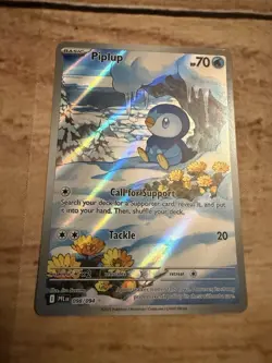 Pokemon TCG Piplup 098/094 Me02: Phantasmal Flames Holo Pack Fresh - Image 3