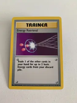 POKEMON TRAINER ENERGY RETRIEVAL 81/102 BASE SET. 1999/2000. WOTC. - Image 1