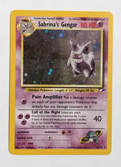 Pokemon: Sabrina's Gengar 14/132 Holo Rare. Gym Heroes. PL - Image 1