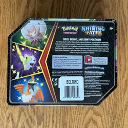 Pokemon TCG BOLTUND V Shining Fates Tin Box FACTORY SEALED - Image 2