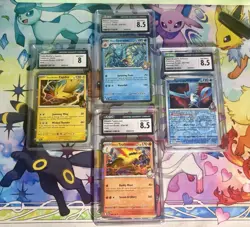 Pokemon Destined Rivals CGC Graded (4) Card Lot #4 - Image 1