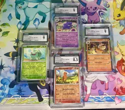 Pokemon 151 Holo CGC Graded (4) Card Lot #9 - Image 1