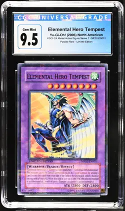 2006 Yu-Gi-Oh! Mattel Action Figure Series 2 E-Hero Tempest #MF02-EN001 CGC 10 - Image 1