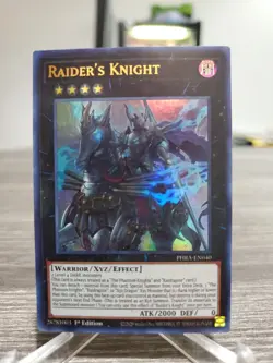 Raider's Knight PHRA-EN040 Ultra Rare 1st Ed Mp Yugioh TCG - Image 1