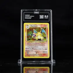 1999 Pokemon Base Set 4/102 Charizard Holo TAG 8.5 **Very Well Centered** - Image 1