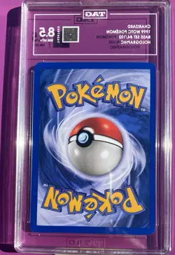 1999 Pokemon Base Set 4/102 Charizard Holo TAG 8.5 Very Nice Card!! - Image 2
