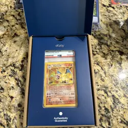 1999 Pokemon TCG Charizard Base Set Holo Unlimited Rare Card 4/102 PSA 8 NM-MT - Image 4