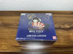 ONE PIECE TCG ROMANCE DAWN OP-01 FACTORY SEALED 24 PACK BOOSTER BOX BLUE BOTTOM - Image 1