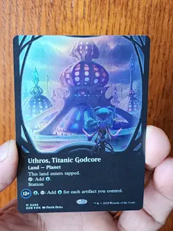 Uthros, Titanic Godcore (Borderless) Edge of Eternities 285 NM FOIL - Image 3