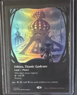 Uthros, Titanic Godcore (Borderless) Edge of Eternities Foil - Image 1