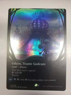 Uthros, Titanic Godcore (Borderless) FOIL NM #285 Edge of Eternities MTG - Image 1