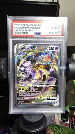 Mewtwo Vstar GG44/GG70 Crown Zenith Pokemon TCG PSA 10 Gem Mint - Image 1