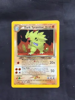Pokemon Cards: Neo Destiny Rare Holo: Dark Tyranitar 11/105 - Image 1