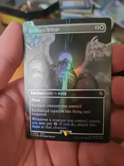 Brilliant Wings (Borderless) Commander: Final Fantasy Foil - Image 1