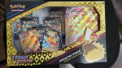 Pokemon TCG Crown Zenith Pikachu VMAX Factory Sealed Special Collection Box - Image 1