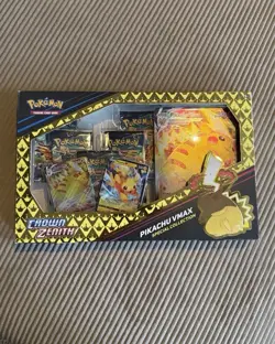 Pokemon TCG Crown Zenith Pikachu VMAX Factory Sealed Special Collection Box - Image 1