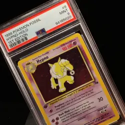 Pokemon TCG - Hypno 8/62 Fossil Holo Rare 1st Edition - PSA 9 MINT - Image 1