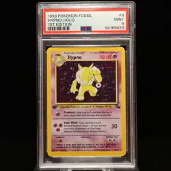 Pokemon TCG - Hypno 8/62 Fossil Holo Rare 1st Edition - PSA 9 MINT - Image 2