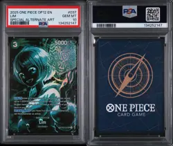 2025 One Piece Op12-Legacy of the Master Special Alternate Art Lim #037 PSA 10 - Image 3