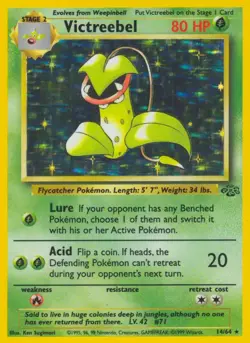 Victreebel - 14/64 - Pokemon Jungle Unlimited Holo Rare Card WOTC NM - Image 1
