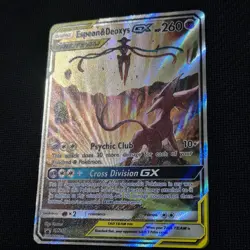 NM Espeon & Deoxys GX SM240 Tag Team Promo Alternate Art Pokemon TCG - Image 2