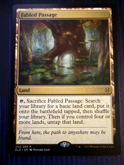 MTG Fabled Passage Throne of Eldraine Rare NM - Image 1