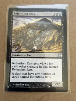 Relentless Rats. Mtg. The List. Nm - Image 2