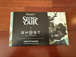 MTG Secret Lair Ghost of Tsushima Rainbow Foil Sony PlayStation - New/Sealed - Image 1