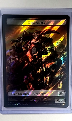 MTG Magic The Gathering LOTR Lord of the Rings Surge Foil Token Orc Army Food - Image 1