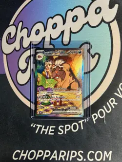 Pokemon Destined Rivals Arven’s Mabosstiff EX Full Art SIR Holo #235/182 - Image 1