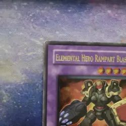 Yugioh Elemental HERO Rampart Blaster EEN-EN033 Ultimate Rare Holo 1st Edition - Image 2