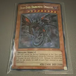 Yu-Gi-Oh! TCG Konami Red-Eyes Darkness Dragon Ultra Rare SD1-EN001 Unlimited 24. - Image 1