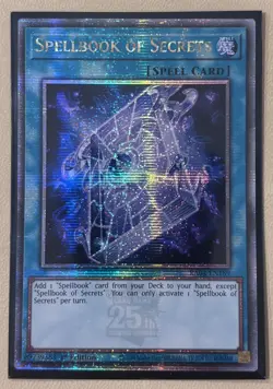 Spellbook of Secrets RA04-EN189 Quarter Century Secret Rare 1st Ed - Image 1