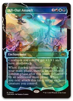 All-Out Assault (Showcase) #405 (Foil) (NM) Tarkir Dragonstorm TDM Magic MTG - Image 1