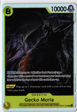 ONE PIECE Gecko Moria SR Super Rare OP14-104 The Azure Sea's Seven English NM - Image 1