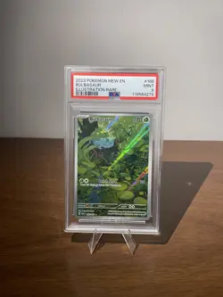 2023 EN Bulbasaur 166/165 Pokemon 151 PSA 9 MINT Illustration Rare - Image 1