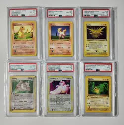 6 - Pokemon PSA Slab Lot Charmander Ponyta Zapdos Slaking Lickilicky Pikachu - Image 1