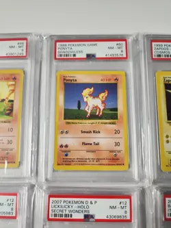 6 - Pokemon PSA Slab Lot Charmander Ponyta Zapdos Slaking Lickilicky Pikachu - Image 3