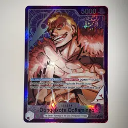 One Piece TCG OP14-060 Donquixote Doflamingo Leader Alt Art AA Card Game CCG Eng - Image 1