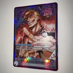 One Piece TCG OP14-060 Donquixote Doflamingo Leader Alt Art AA Card Game CCG Eng - Image 3